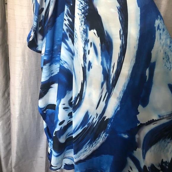 BCBG MAXAZARIA BLUE GOWN SIZE 4 - Picture 6 of 8